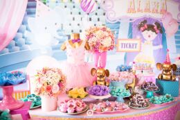 Decoração Circo Rosa - Alana 1 Ano 46 Circo Rosa