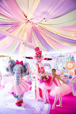 Decoração Circo Rosa - Alana 1 Ano 74 Circo Rosa