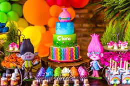 Festa Trolls - Clara - 3 Anos 63 Festa Trolls