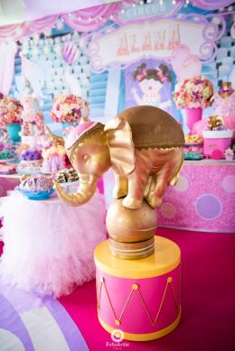 Decoração Circo Rosa - Alana 1 Ano 22 Circo Rosa