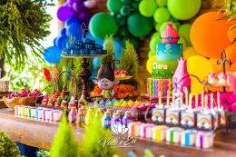 Festa Trolls - Clara - 3 Anos 61 Festa Trolls