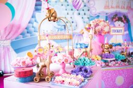 Decoração Circo Rosa - Alana 1 Ano 36 Circo Rosa