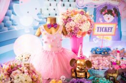 Decoração Circo Rosa - Alana 1 Ano 40 Circo Rosa