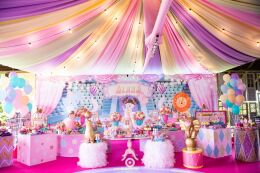 Decoração Circo Rosa - Alana 1 Ano 60 Circo Rosa